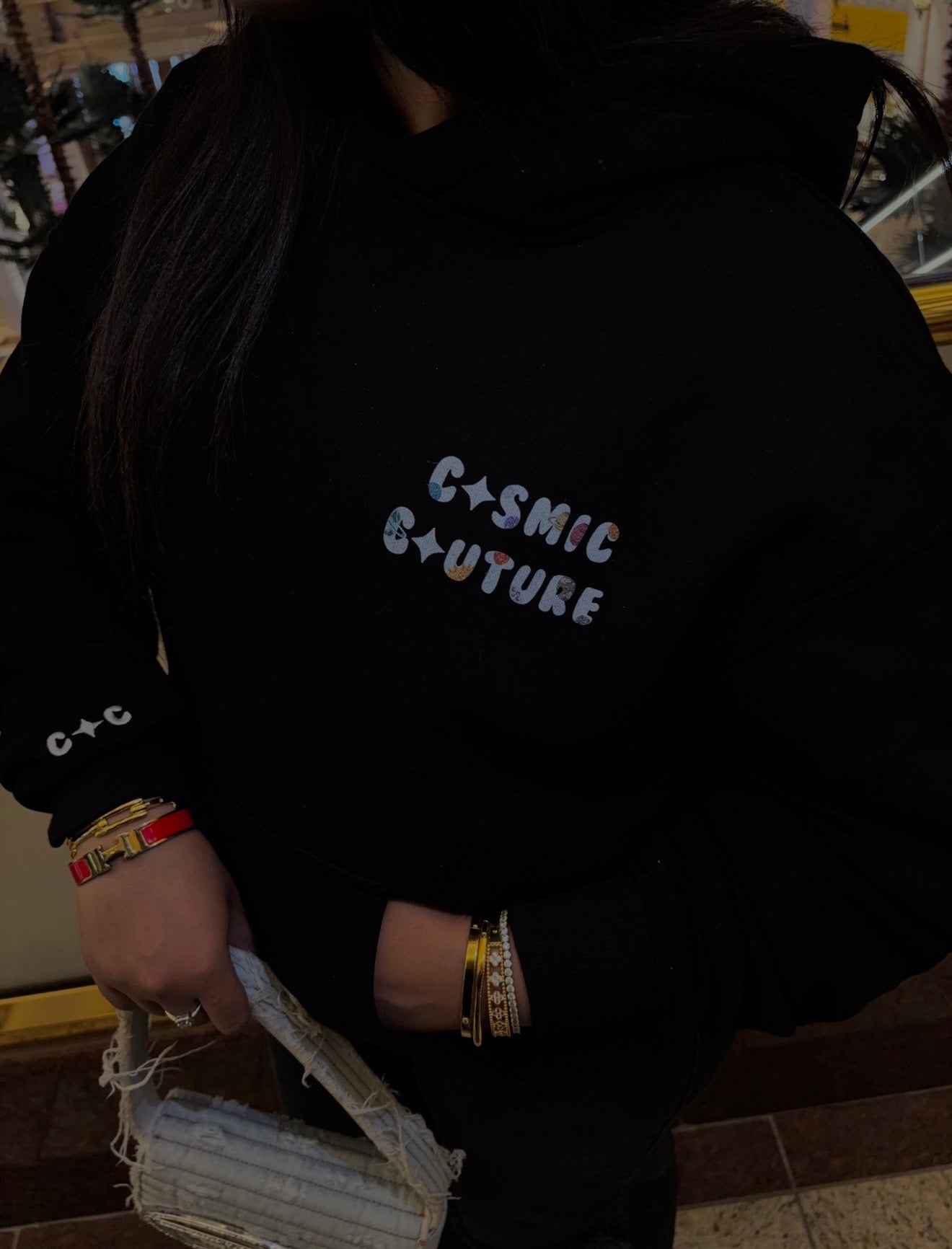 Cosmic Couture Basics Hoodie - Black